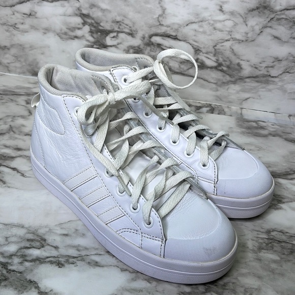 adidas neo Bravada Mid 'White' size 5.5, almost new - Picture 2 of 9